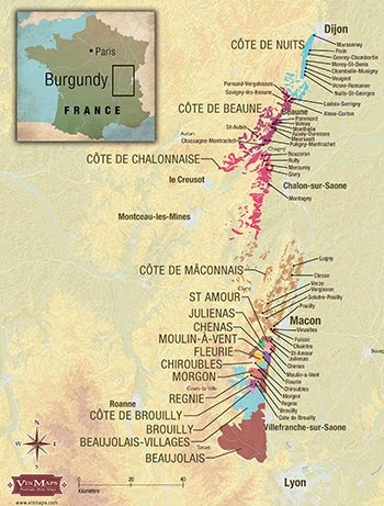 Burgundy map