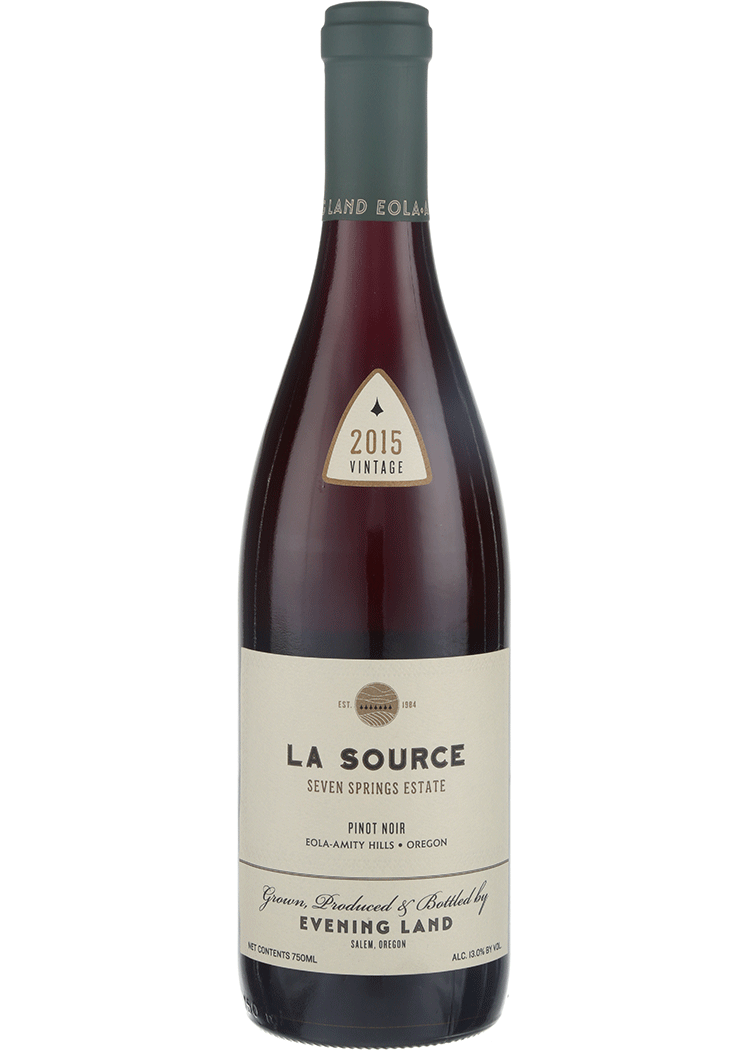 Evening Land Pinot Noir La Source, 2015 Red Wine | 750ml | Willamette Valley | Barrel Score 94 Points at Total Wine