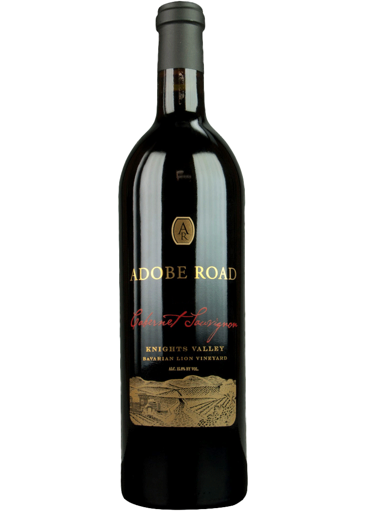 Adobe Road Cabernet Knights Valley Bavarian Lion Vineyard, 2014 Cabernet Sauvignon Red Wine | 750ml | Sonoma County | Barrel Sco at Total Wine
