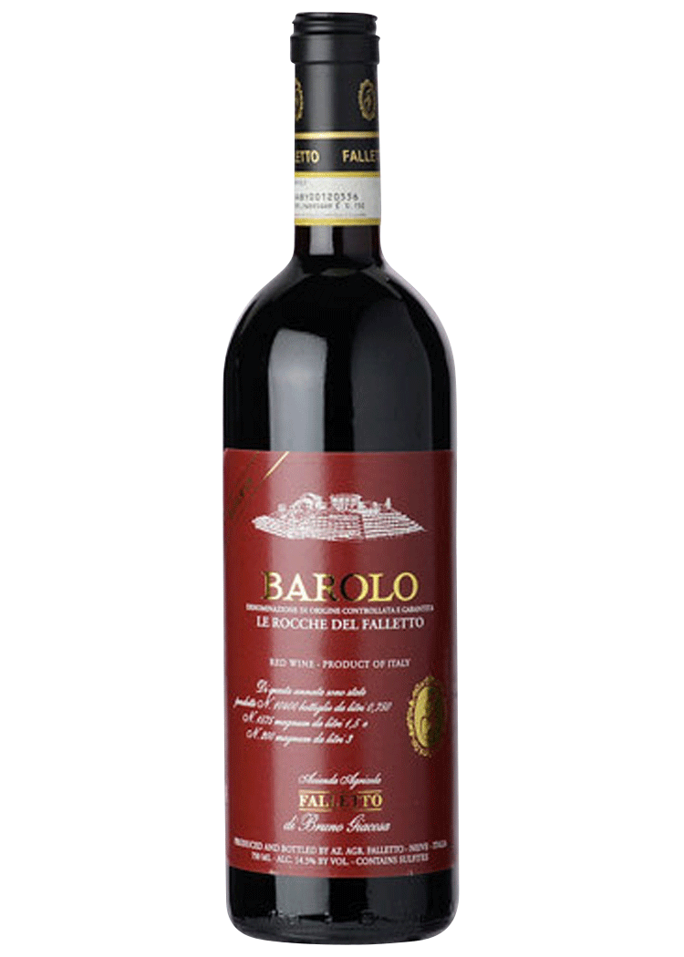 Bruno Giacosa Barolo Le Rocche del Falleto Riserva, 2014 Nebbiolo Red Wine | 750ml | Piedmont | Barrel Score 98 Points at Total Wine