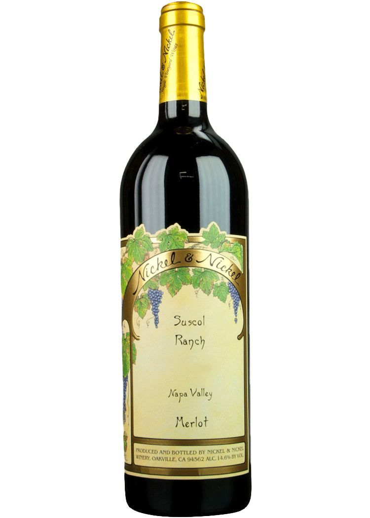Nickel & Nickel Merlot Suscol Ranch, 2016 Red Wine | 750ml | Napa Valley | Barrel Score 90+ Points at Total Wine