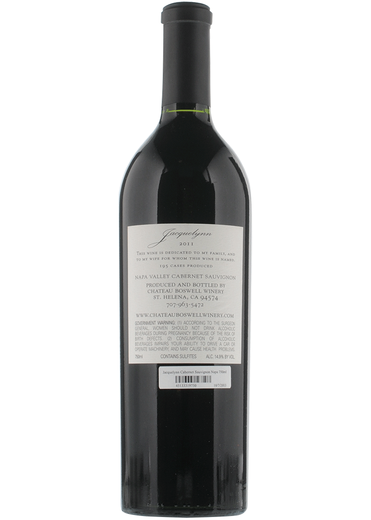 Jacquelynn Cabernet Sauvignon Napa, 2011 Red Wine | 750ml | Napa Valley at Total Wine
