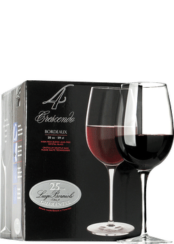 Luigi Bormioli Crescendo Bordeaux Red Wine Glass 4 pack