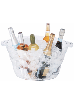 Clear Oval Party Tub