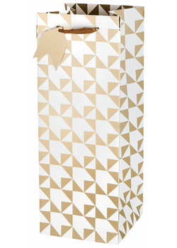 Liquor Bottle Gift Bag - Gold Arrow