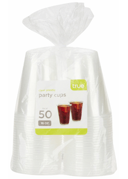 16oz Clear Party Cups - 50pk