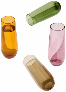 Tossware - Multi Color Stmless Champ 4pk