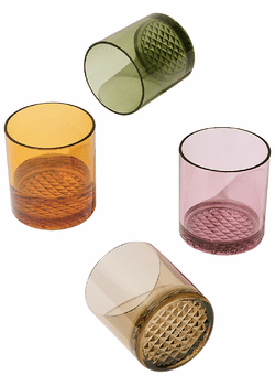 Tossware - Multi Color Old Fashioned 4pk