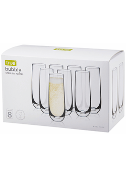 True Stemless Champagne Glass 8Pk