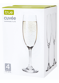 True Set of 4 Champagne Flutes