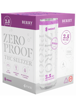 Curaleaf Select Zero Proof THC 2.5mg Berry