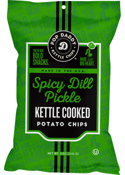 Pop Daddy Spicy Dill Pickle Kettle Chips
