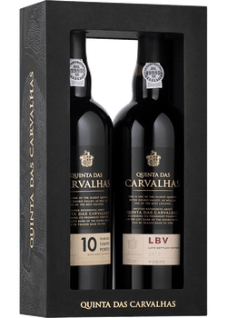 Quinta das Carvalhas Late Bottled Vintage and 10-Year Tawny Port Gift