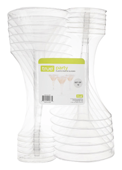 8oz Plastic Martini Glass - 12pk