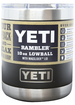 Yeti Rambler 10oz  Mag Slider Lowball Black