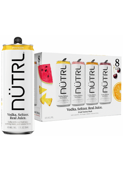 NUTRL Vodka Hard Seltzer Real Fruit Juice Variety Pack