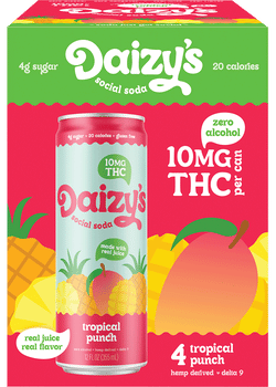Daizy's THC 10mg Watermelon Lime Social Soda