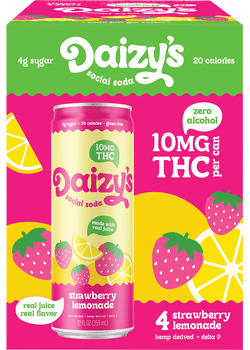 Daizy's THC 10mg Watermelon Lime Social Soda
