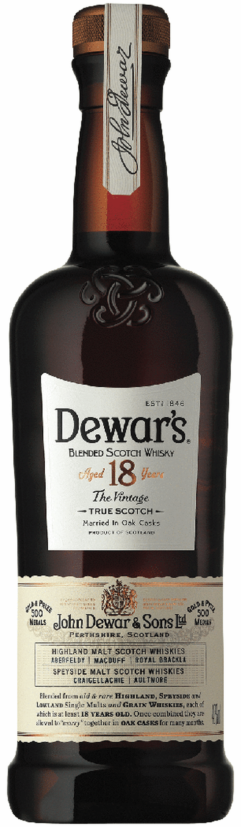 Dewar's 18 Year Blended Scotch | Total Wine & More