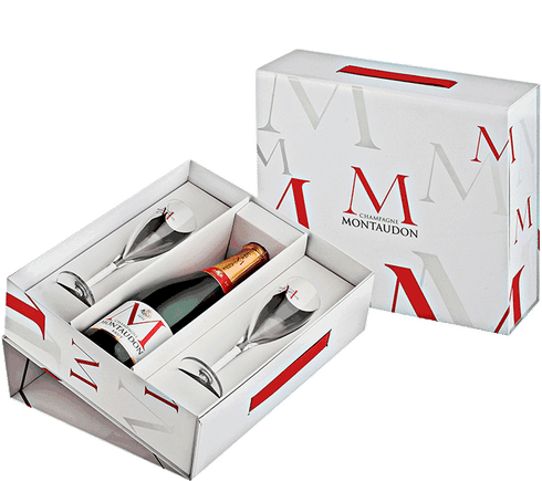Montaudon Brut Champagne Gift with 2 Glasses | Total Wine & More