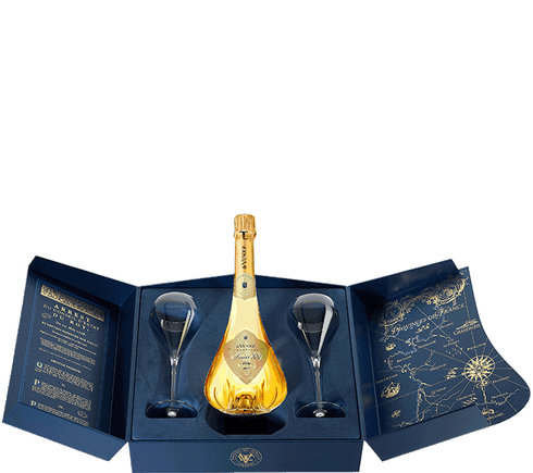 ワイン de VENOGE Louis XV Brut 1996 De Venoge Louis XV Champagne Gift w 2 Glass | Total Wine & More