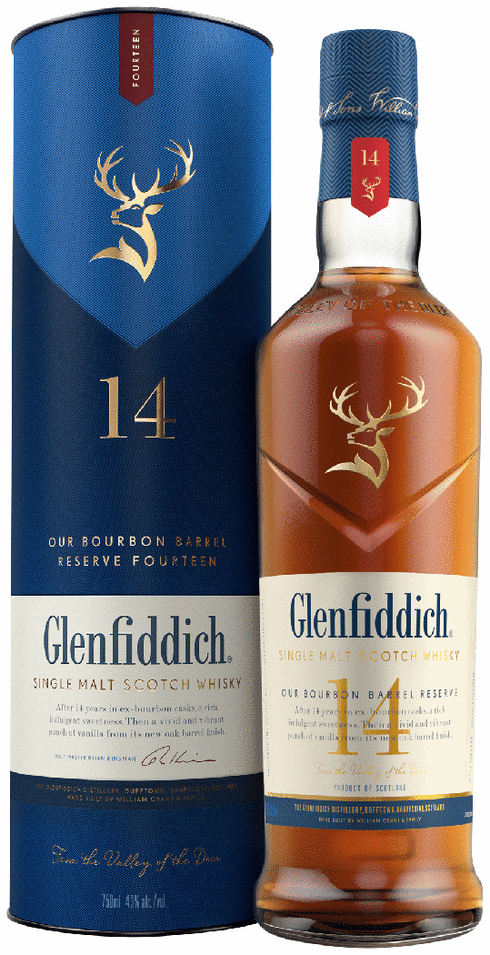 Glenfiddich 14 Year Old Bourbon Barrel Reserve SM Scotch