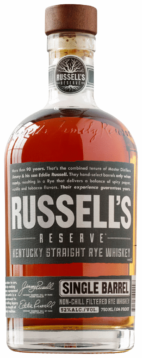 ラッセルズリザーブ RYE 750ml 52% Russell's Reserve Rye | Total Wine & More