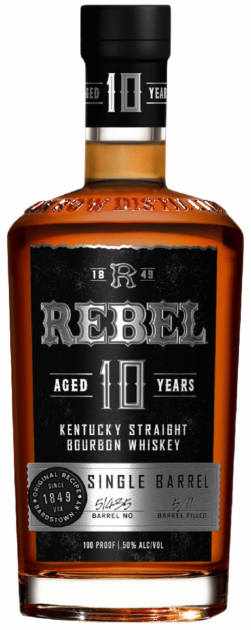 Rebel 10 Year Single Barrel Kentucky Straight Bourbon