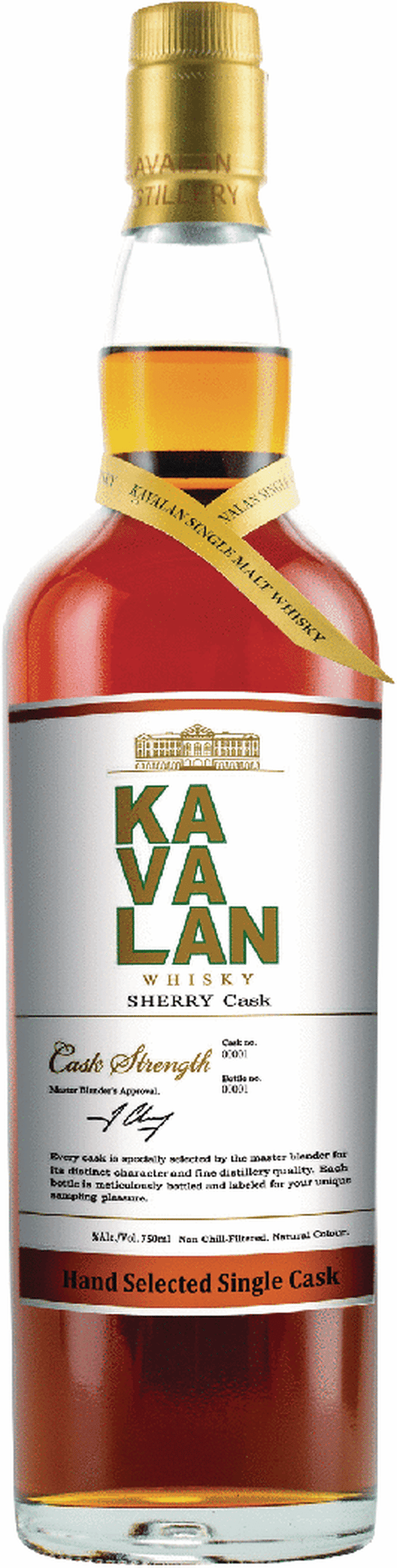 ウイスキー KAVALAN Fino Sherry Cask 700ml 57.1% Kavalan Fino Sherry Cask 700ml - TheWhisky.SG