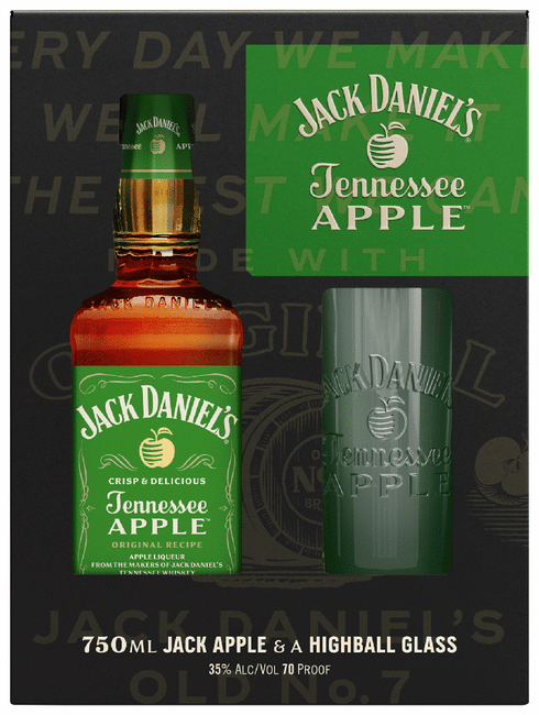 Jack Daniel's Tennessee Apple & Glassセット Jack Daniel's Tennessee Apple Whiskey Gift Set W/ Jack Apple