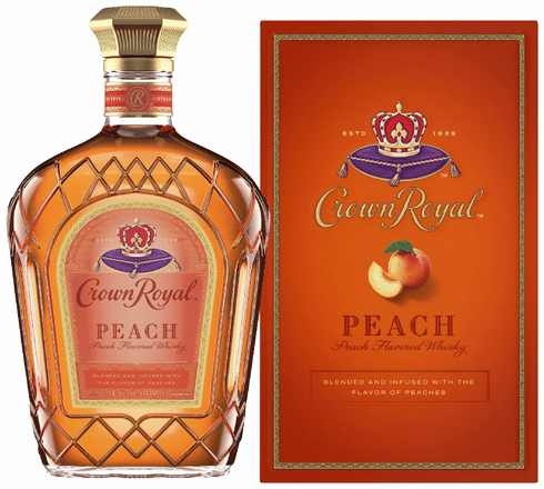 Crown  Peach   クラウンローヤル　ウィスキー ピーチ味 Amazon.co.jp: 【箱・巾着付き】クラウンローヤル ピーチ