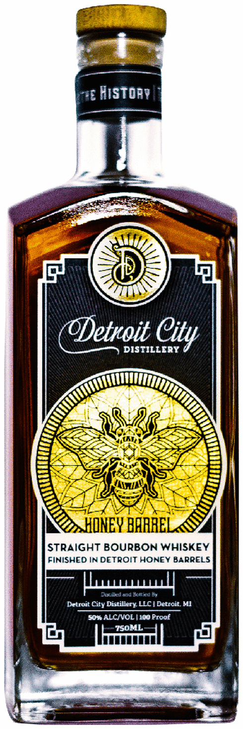 Detroit City Honey Barrel Finished Straight Bourbon Whiskey