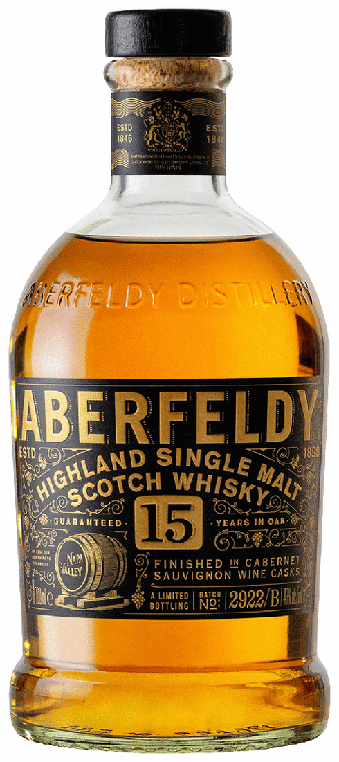 Aberfeldy 15 Year Cabernet Red Wine Cask Single Malt Scotch