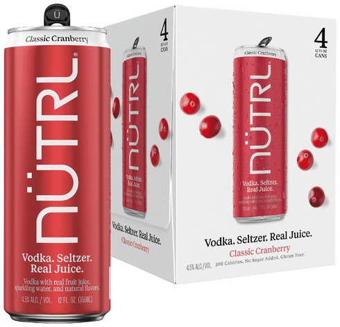 NUTRL Classic Cranberry Vodka Hard Seltzer | Total Wine & More