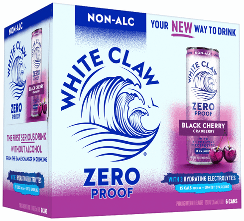 White Claw Non-Alcoholic 0% Black Cherry Cranberry | Total Wine & More