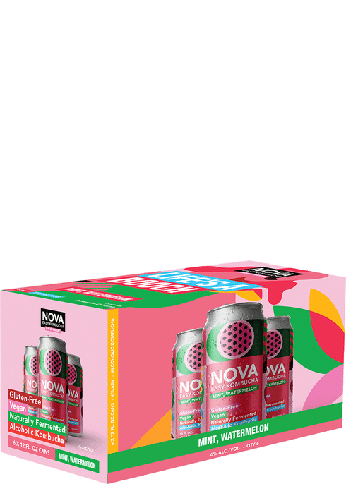 Nova Easy Kombucha Mint Watermelon | Total Wine & More