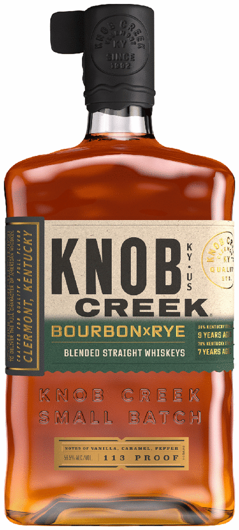 Knob Creek Bourbon x Rye Kentucky Blended Straight Whiskey