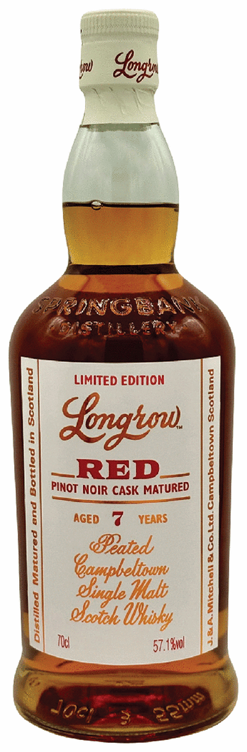 ロングロウ レッド ピノ・ノワール 7年 700ml 57.1% Longrow Red 7 Year Pinot Noir Cask Scotch | Total Wine & More