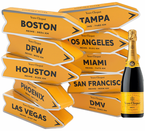 veuve clicquot アローケース Yellow Arrow Champagne Box | Veuve Clicquot
