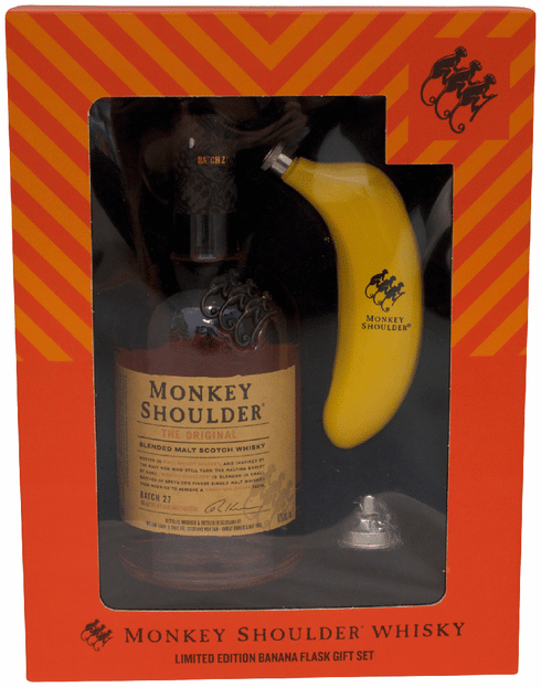 Monkey Shoulder Blended Malt Whisky with Banana Flask