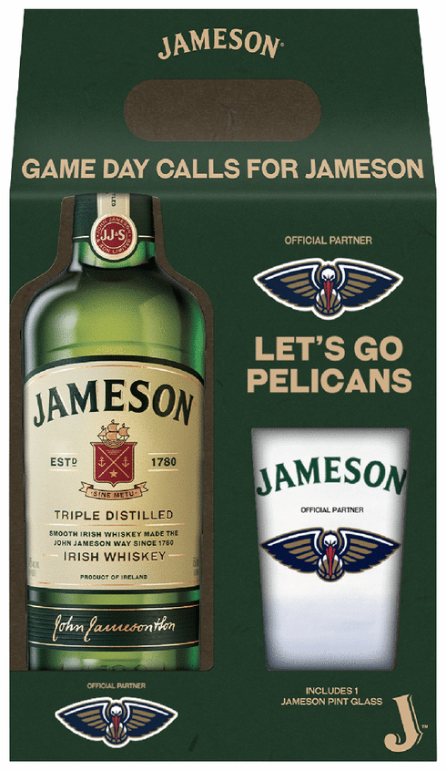 米軍放出品　JAMESON CAGE 06967 Jameson New Orleans Pelicans with Pint Glass | Total Wine & More