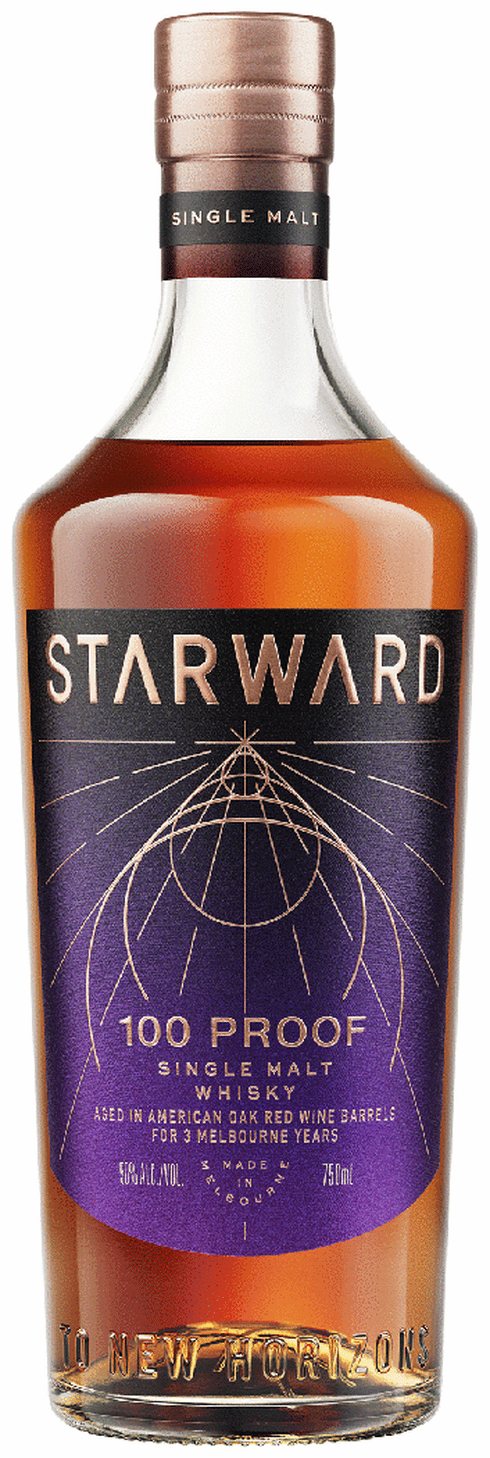 Starward 100 Proof Red Wine Barrels 3 Yr Australian Whisky