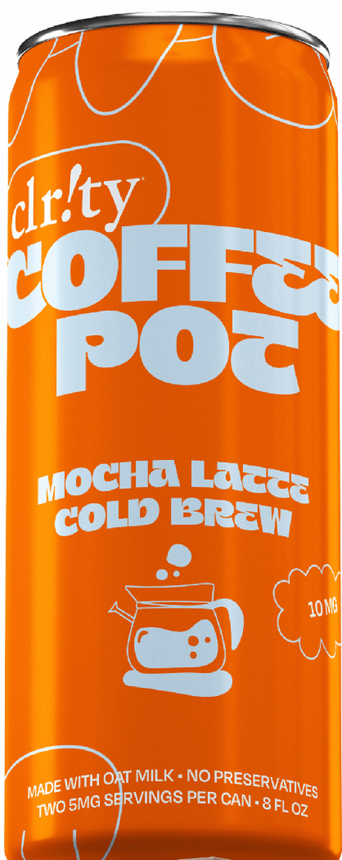 Clr!ty Coffee Pot THC 10mg Mocha Latte Cold Brew | Total Wine & More