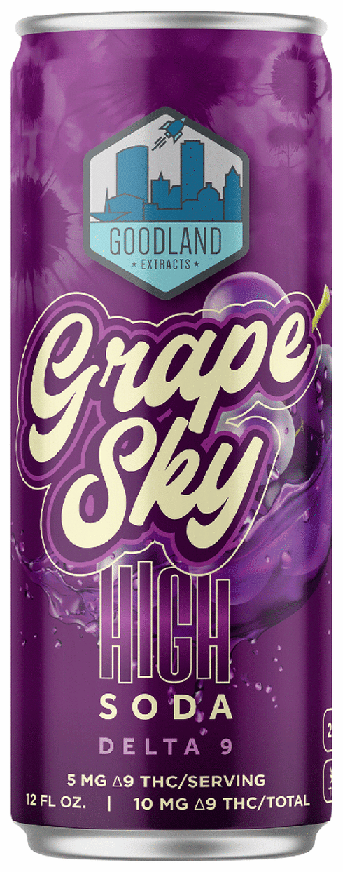 Goodland THC 10mg Grape Sky High Soda | Total Wine & More