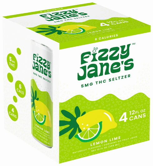 Fizzy Janes THC 5mg - Lemon Lime 4pk | Total Wine & More