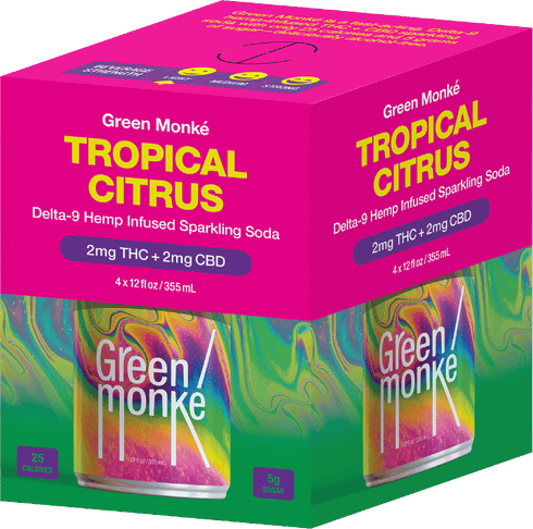 Green Monke THC 2mg Tropical Citrus VA | Total Wine & More