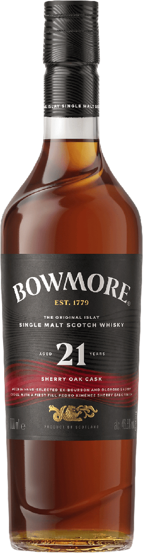 Bowmore 21 Year Old Sherry Cask Single Malt Scotch Whisky | Total