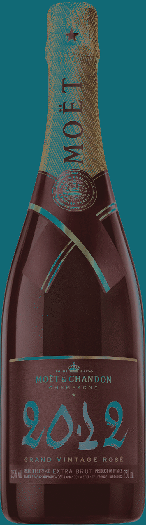 Moet & Chandon Grand Vintage Rose Chalk Label Champagne