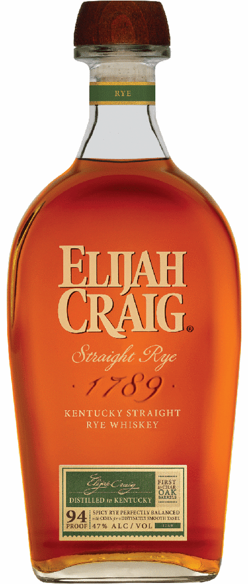 Elijah Craig Rye bottle