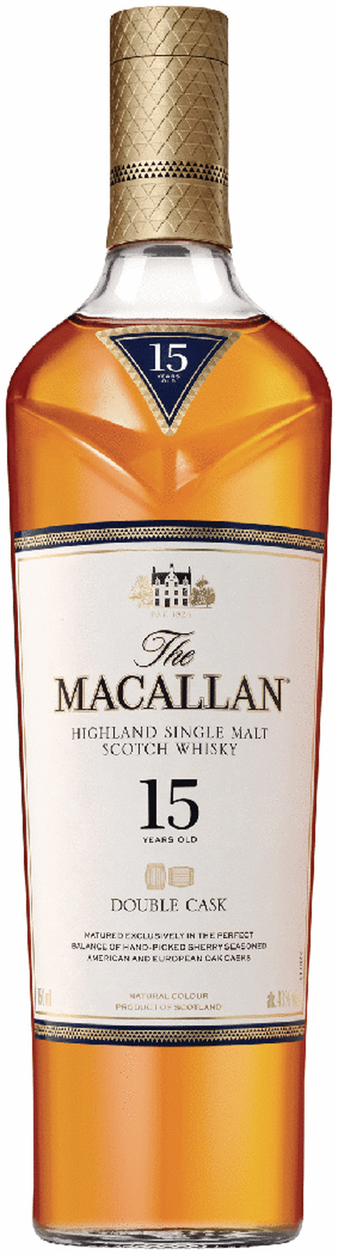 ウイスキー MACALLAN15 Macallan 15 Year Double Cask Single Malt Scotch | Total Wine
